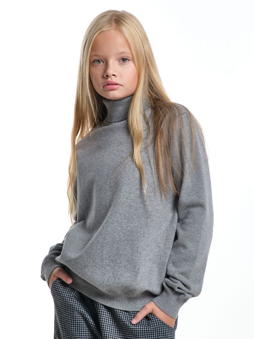 Джемпер (водолазка) 33-12240 т.серый