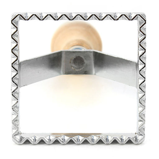 Штамп металлический для пельменей 7х7см h10см, деревянная ручка (Китай)