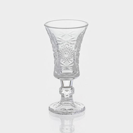 Рюмки Доляна «Ледяная звезда», 40 мл, 10.5×5 см, набор 6 шт., стекло, прозрачные