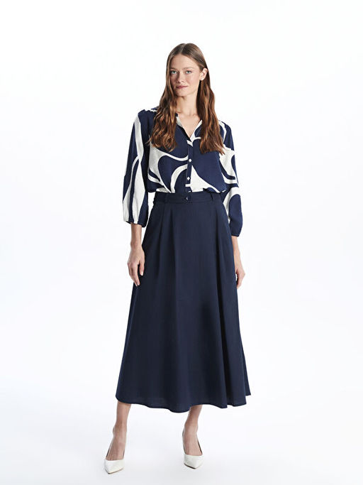 Standart Fit Poplin Kad?n Etek