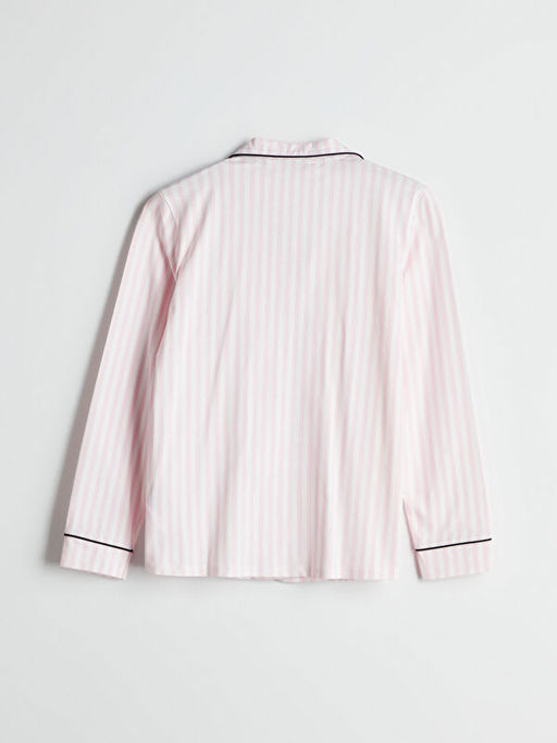 G?mlek Yaka Nak??l? Kad?n Pijama ?st