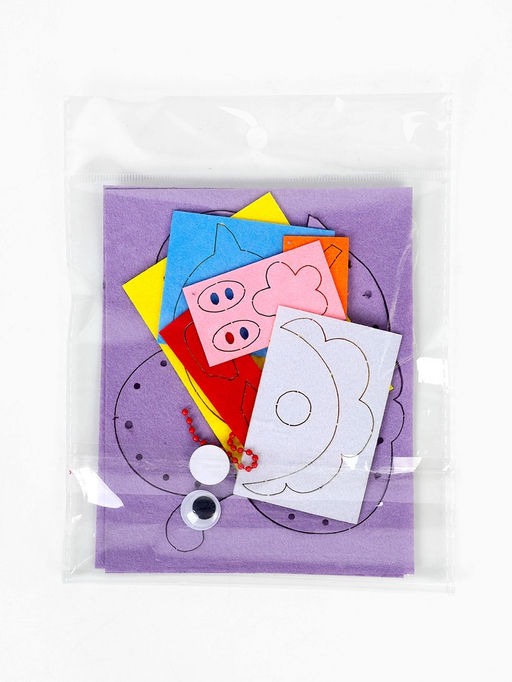 Набор для создания игрушки из фетра "Сладкая компания", набор 6 шт.