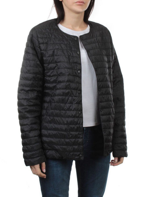 K-527 BLACK Куртка демисезонная стеганая женская (70 гр. холлофайбер) - Fashion фото 6