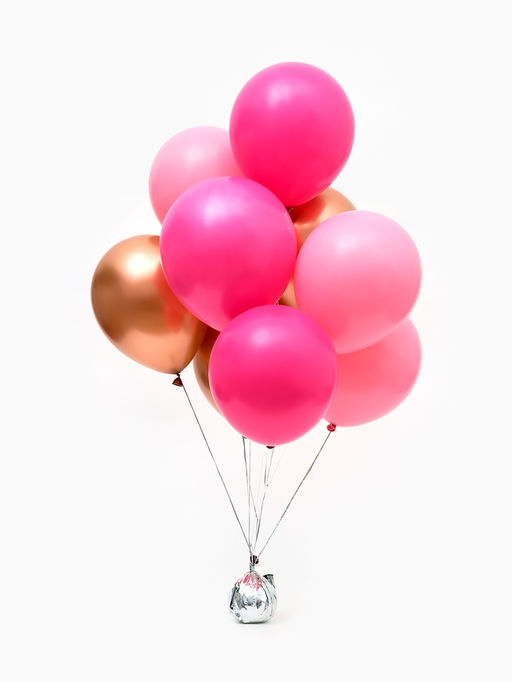 Воздушные шары латексные 12" "Розовый микс" набор 25 штук