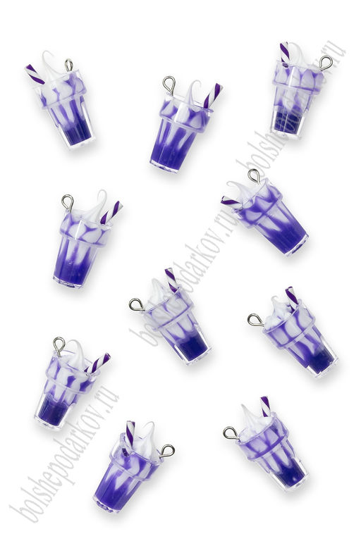 Подвеска "Коктейль"1,3*2,5 см (10 шт) SF-7726, фиолетовый