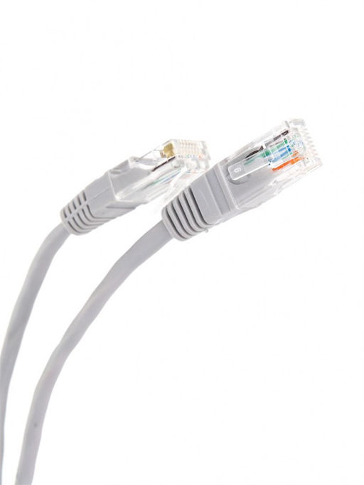 Патч-корд литой TELECOM UTP, 3м, кат. 5е, серый (NA102-3м)