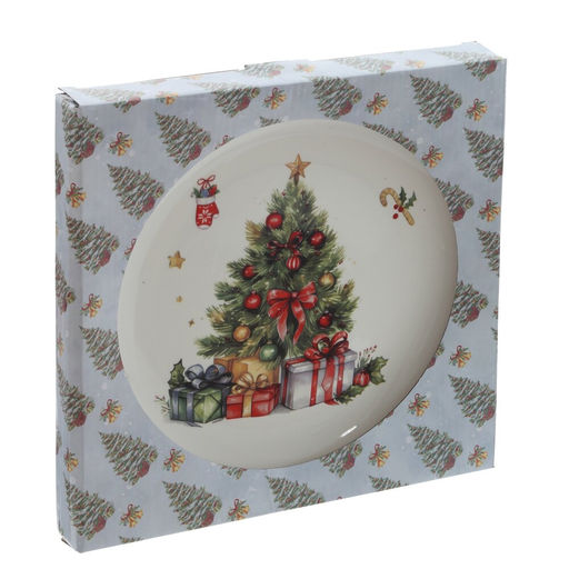 Тарелка "Елочка", D24 см, L25,5 W25,5 H2 см