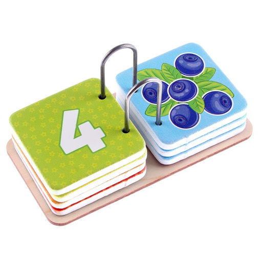 Развивающая игрушка из дерева «Учим с малышом цвета и счёт»