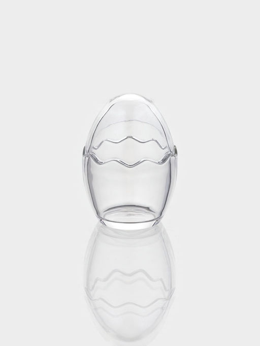 Конфетница Яйцо, 80 мл, 6.3?9 см, стекло, прозрачная