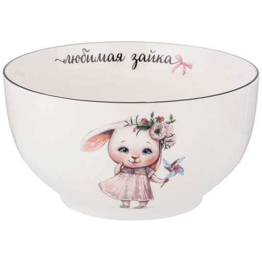 НАБОР ПОСУДЫ LEFARD МОЯ ЗАЙКА, 3 ПР.: САЛАТНИК 470МЛ, ТАРЕЛКА 20СМ, КРУЖКА 220МЛ  фото 6