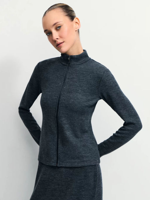 Джемпер на молнии / Zarina  фото 4