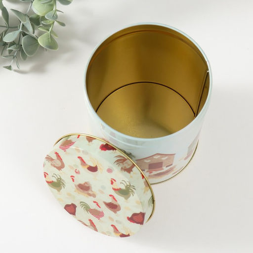 Шкатулка металл цилиндр Курятник набор 3 шт 7,5х7,5х10,7 9х9х12,7 10,5х10,5х13,5 см - Simaland фото 7