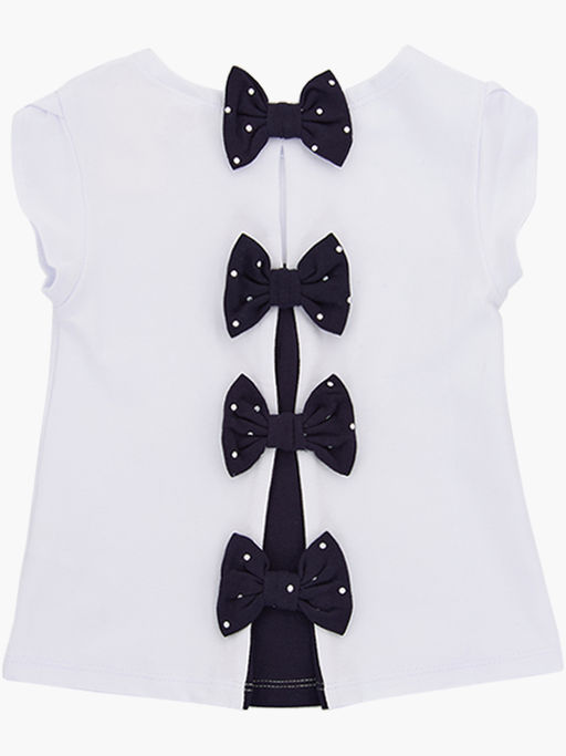 Футболка для девочки UD 0724 белый - Mini maxi фото 3