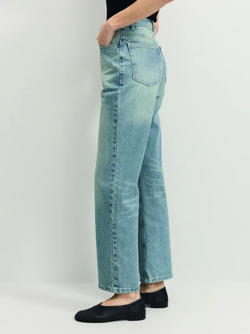 Джинсы straight с высокой посадкой регулярной длины / Zarina