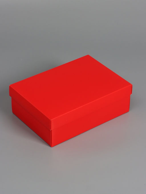 Цена за 5 шт. Коробка складная, крышка-дно, красная, 24×17×8 см