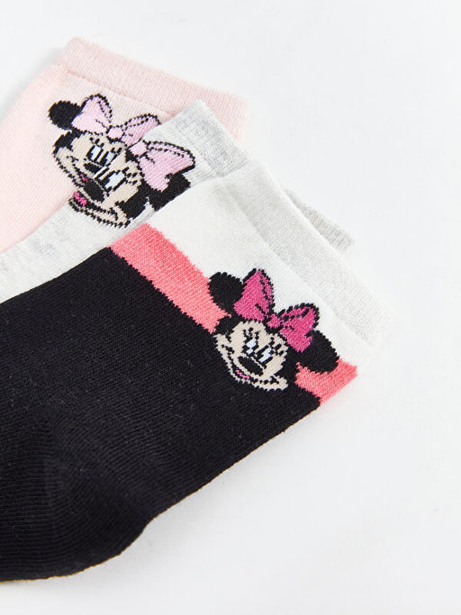 Minnie Mouse Desenli K?z ?ocuk Soket ?orap 3l? - Waikiki фото 3