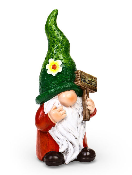 Садовая фигура 10 х 10 х 27 см "Гном Welcome"