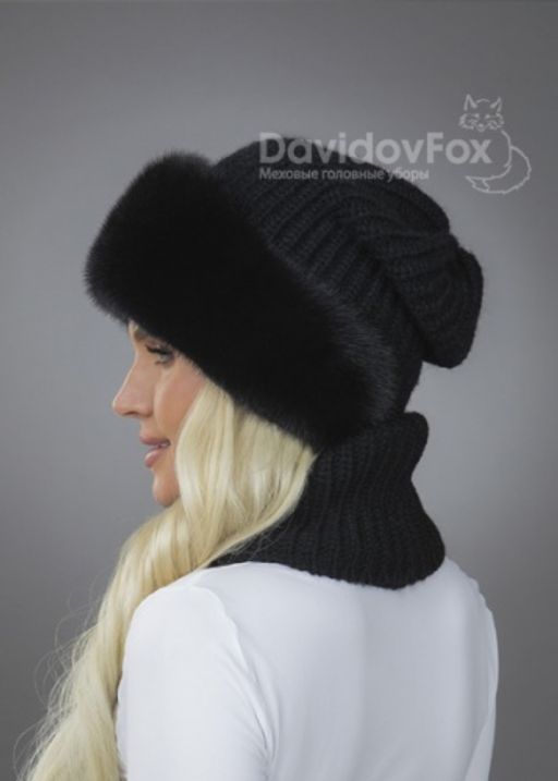 Комплект Ника экомех трикотаж блэк манишка