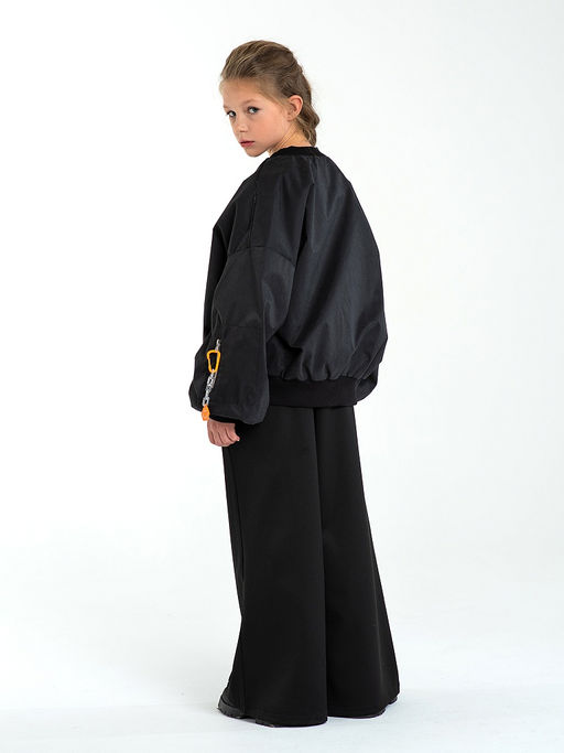 Черная куртка-бомбер, модель 1701 - Mooriposh фото 5