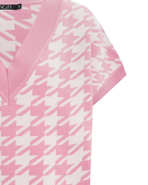 Жилет с орнаментом гусиные лапки - Incity фото 5