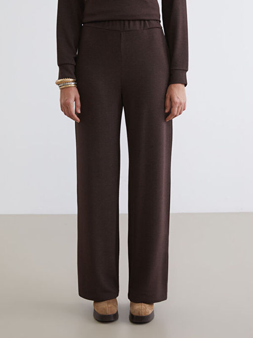 Beli Lastikli Parlak G?r?n?ml? Kad?n Pantolon