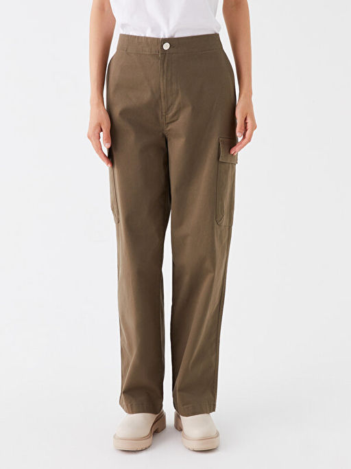 Standart Fit Kad?n Kargo Pantolon