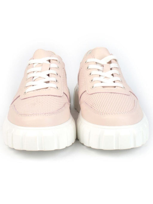 05-PDA97-2 PINK Кроссовки женские (натуральная кожа)