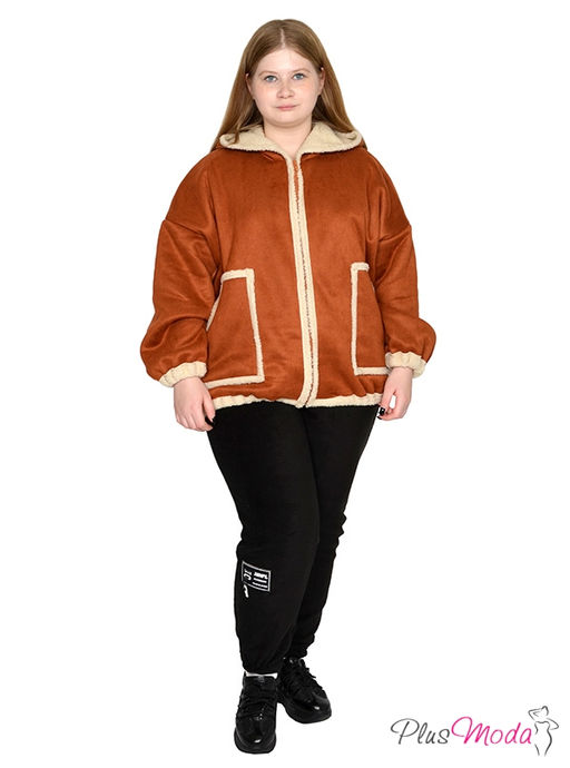 Дубленка-куртка Модель №1791 размеры 44-84 - Plusmoda фото 12