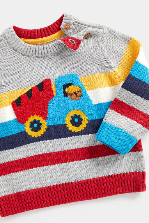 Mothercare / Вязаный джемпер с застежкой на плече  фото 3