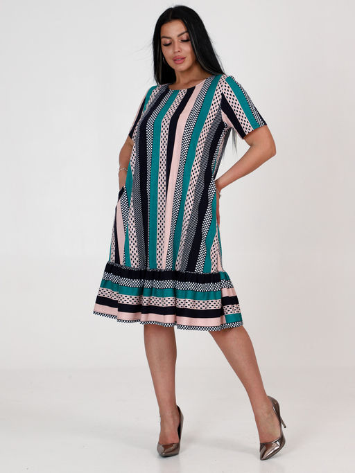 810 ПЛАТЬЕ ЖЕНСКОЕ (Зелёный) - А-дина фото 3