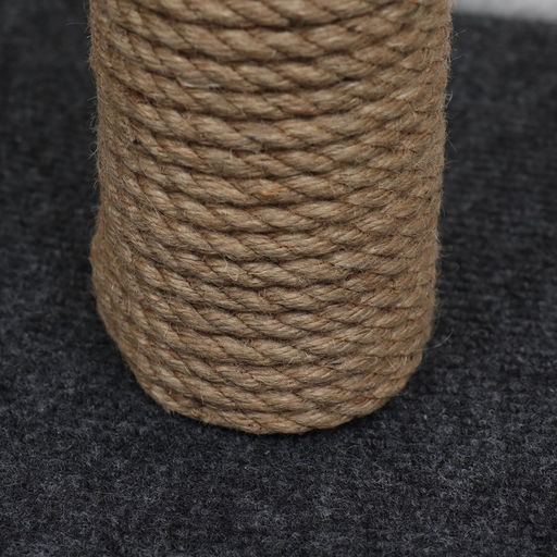 Домик для животных, с когтеточкой и полкой, джут, 32 х 32 х 64 см, серый - Simaland фото 17