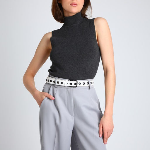 Ремень женский, ширина 3 см, люверсы, пряжка металл, винт, цвет белый - Simaland фото 3