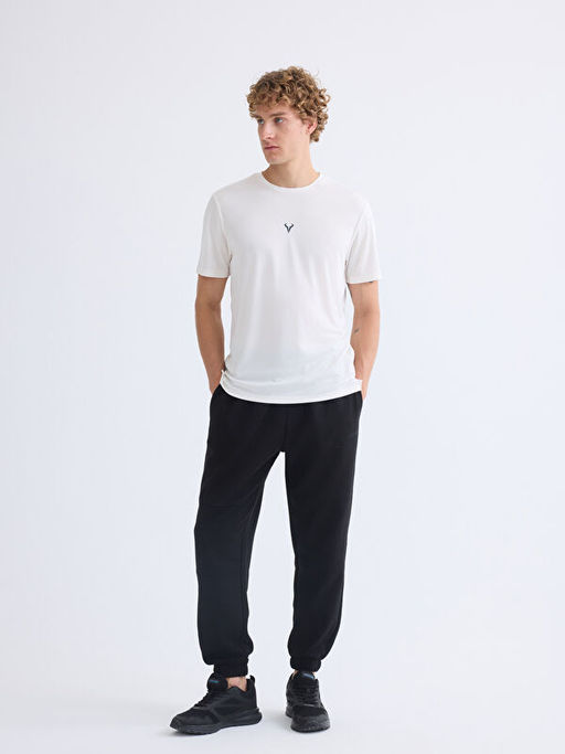 Bisiklet Yaka Erkek Spor Ti??rt