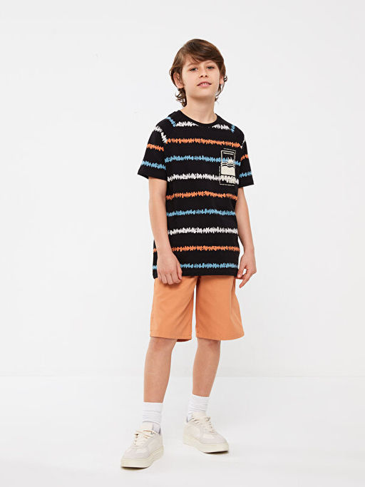 Beli Lastikli Basic Gabardin Erkek ?ocuk ?ort - Waikiki фото 2