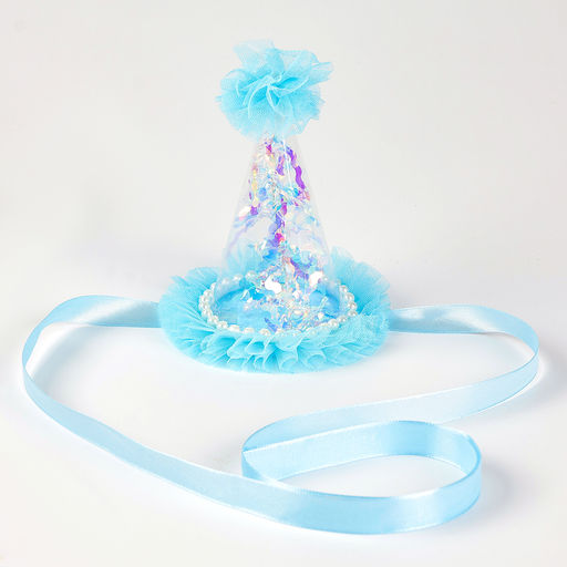 Цена за 6 шт. Колпак Праздник, цвет голубой