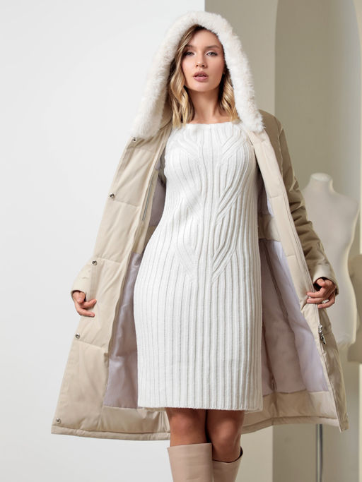 25407 Пальто св.бежевый