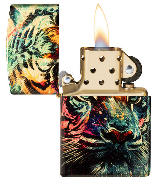 Зажигалка ZIPPO Нарисованный тигр | Painted Tiger 46145  фото 3