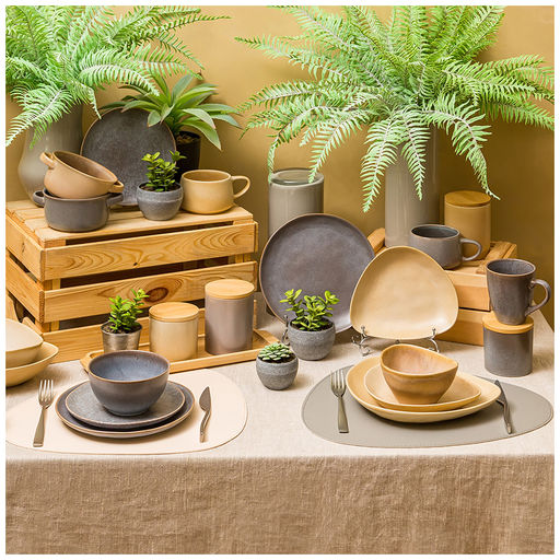 Цена за 6 шт. ТАРЕЛКА ПОДСТАНОВОЧНАЯ 24 СМ КОЛЛЕКЦИЯ GLAZE COLLECTION ЦВЕТ:СЕРЫЙ МЕЛАНЖ МАЛ= 6 ШТ МИН. ПАРТИЯ - Lefard фото 5