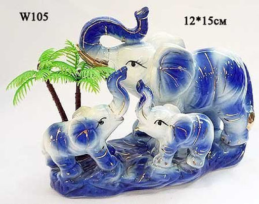 Статуэтка Семья слонов 12х15 см / W105 /уп 54/ - Галеонтрейд фото 2