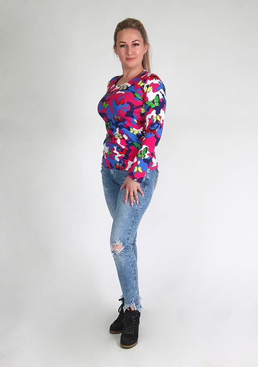 Футболка женская д/р - Марлен фото 3