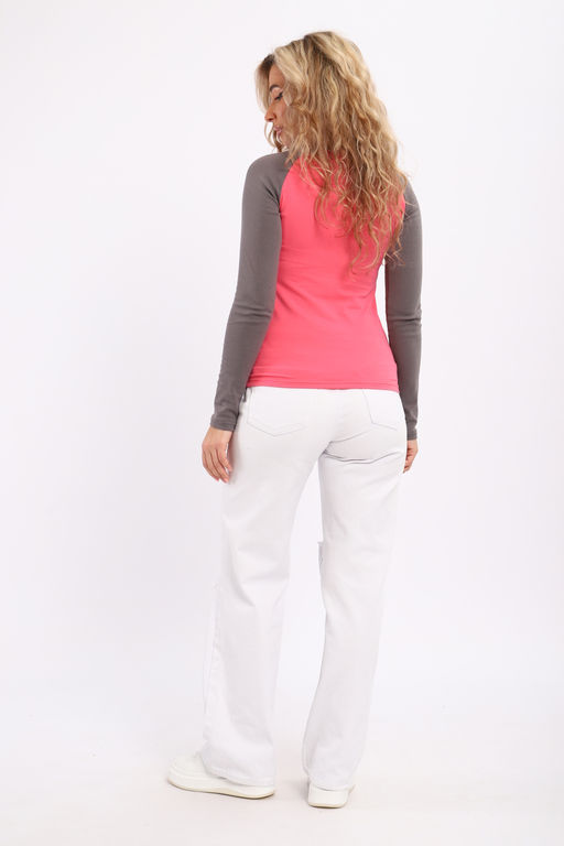 Лонгслив женский с длинным рукавом реглан