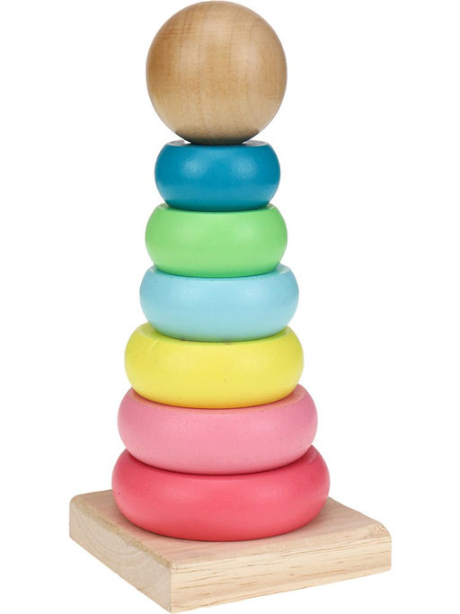 Пирамидка деревянная 14*6см (И-4021)