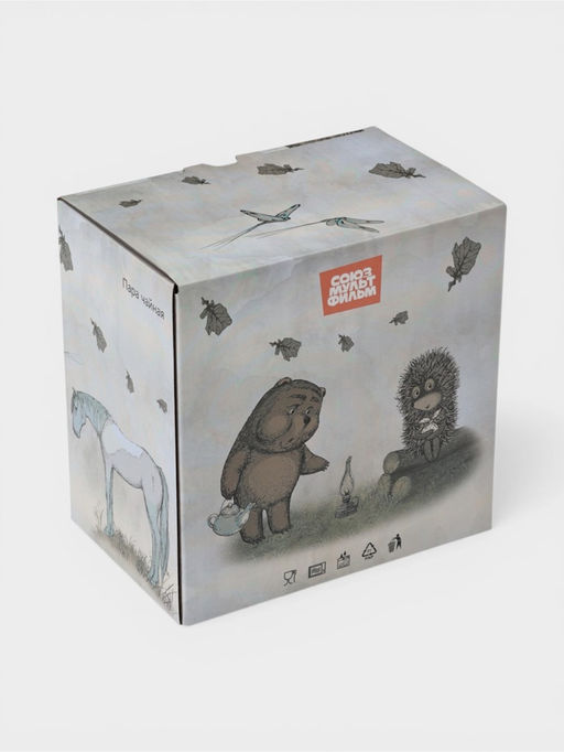 Пара чайная 400 мл "Ежик в тумане"