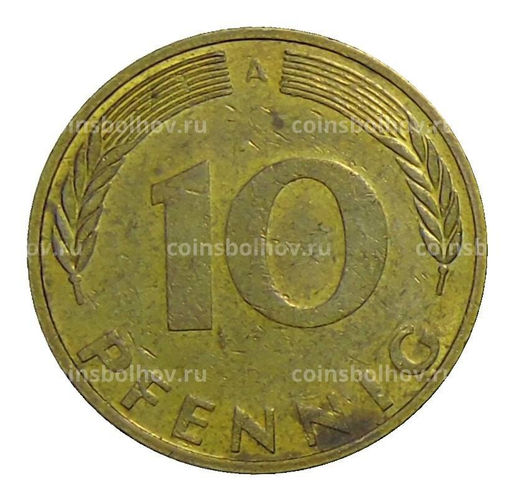 Монета 10 пфеннигов 1995 года A Германия