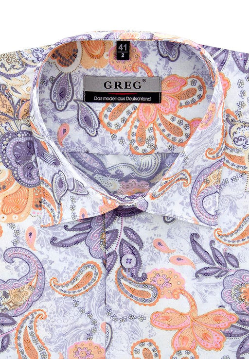 Сорочка мужская короткий рукав GREG 753/309/64/Z