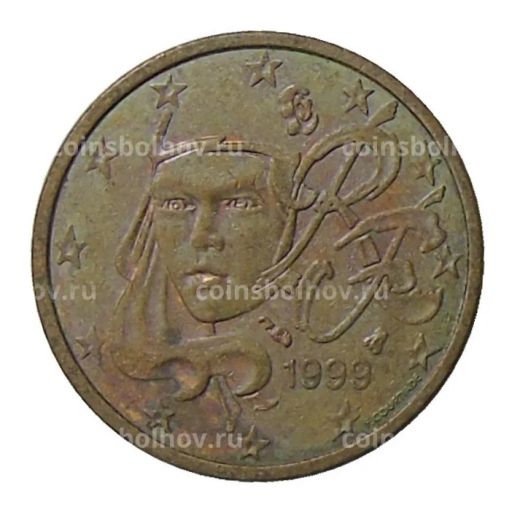 Монета 2 евроцента 1999 года Франция