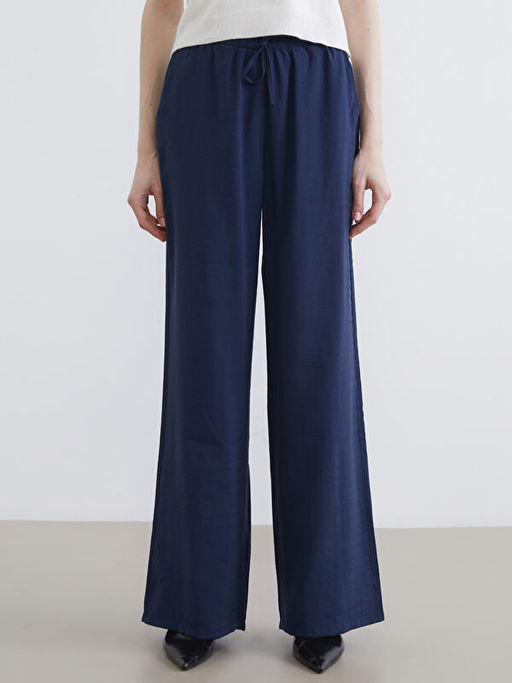 Beli Lastikli Modal Kar???ml? Kad?n Pantolon