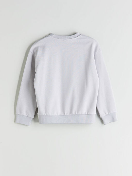 Bisiklet Yaka K?z ?ocuk Sweatshirt