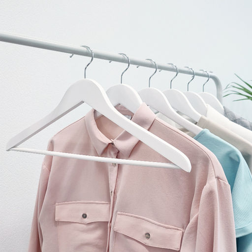 Набор вешалок дерев., 6 шт., прямых, с переклад., 44.5*23*1.2 см, цвет сиреневый, LAV, шт - Valiant фото 22