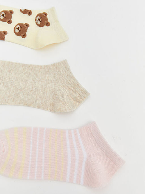 Desenli Kad?n Patik ?orap 5li